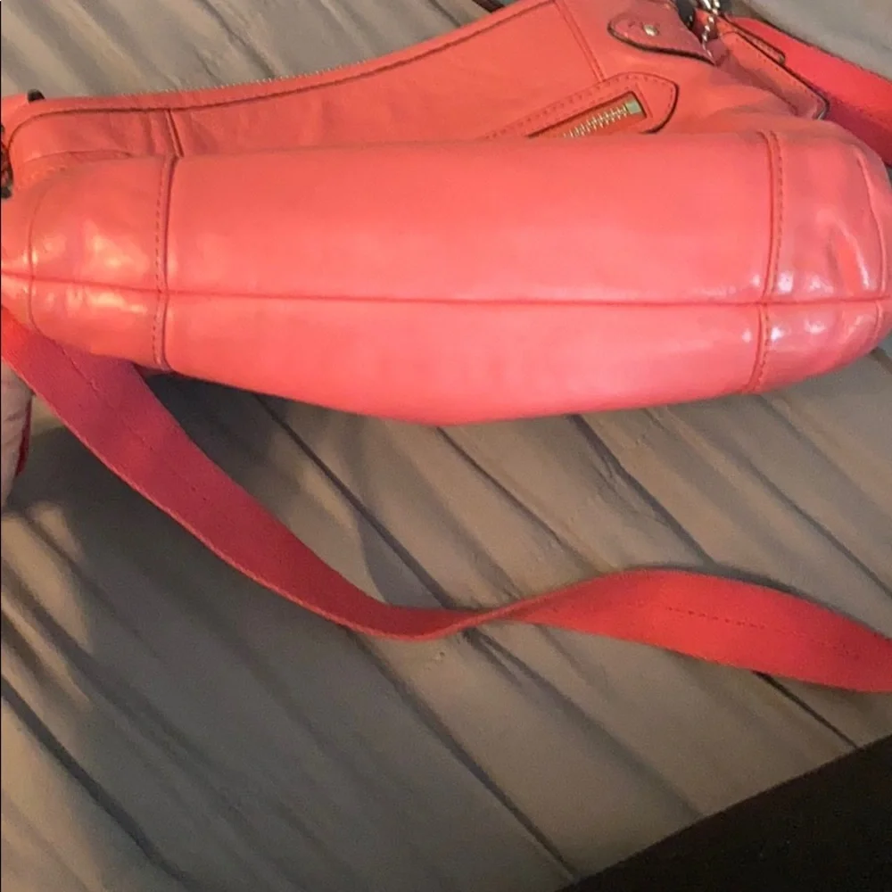 Coach Red Leather Crossbody Bag